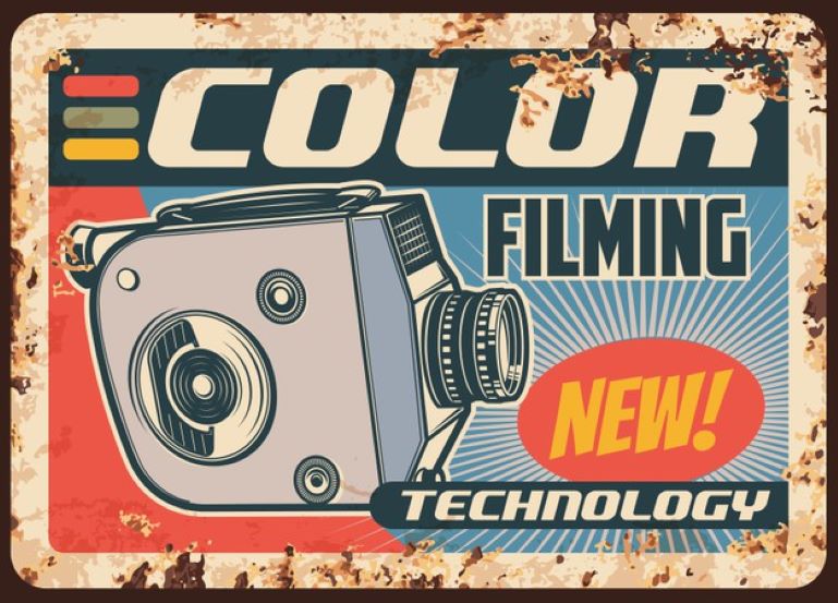 camera movie video retro